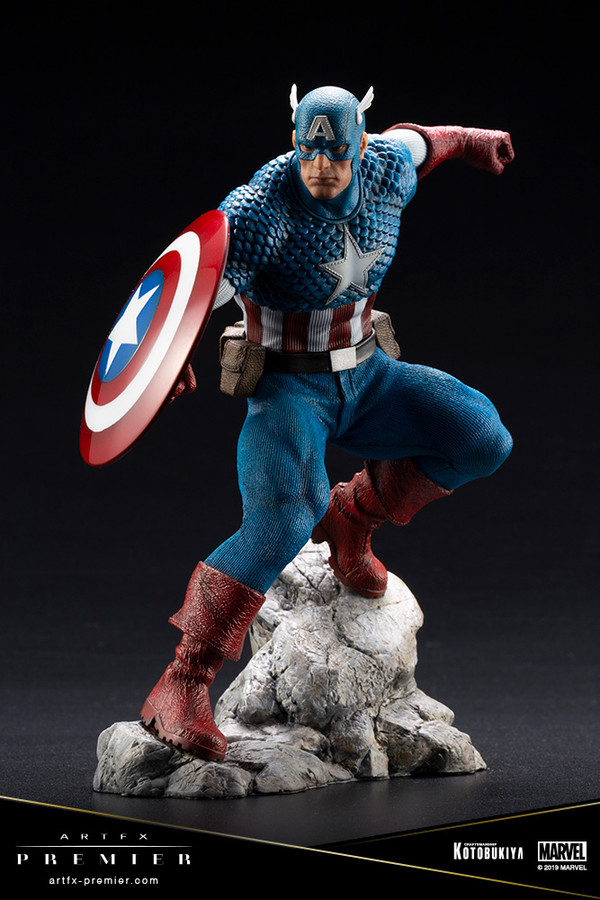Captain America, Avengers, Kotobukiya, Pre-Painted, 1/10, 4934054009572
